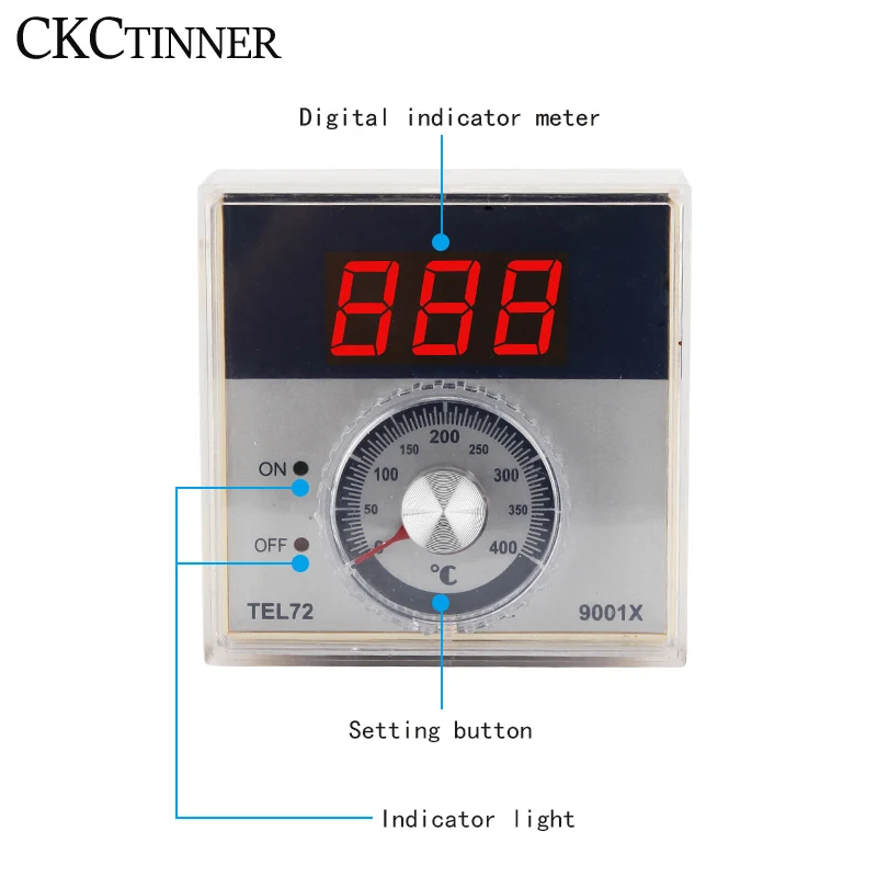 High Quality Ssr 50/60hz Ac110v 220v 380v Smart Temperature Heater Controller TED-2001