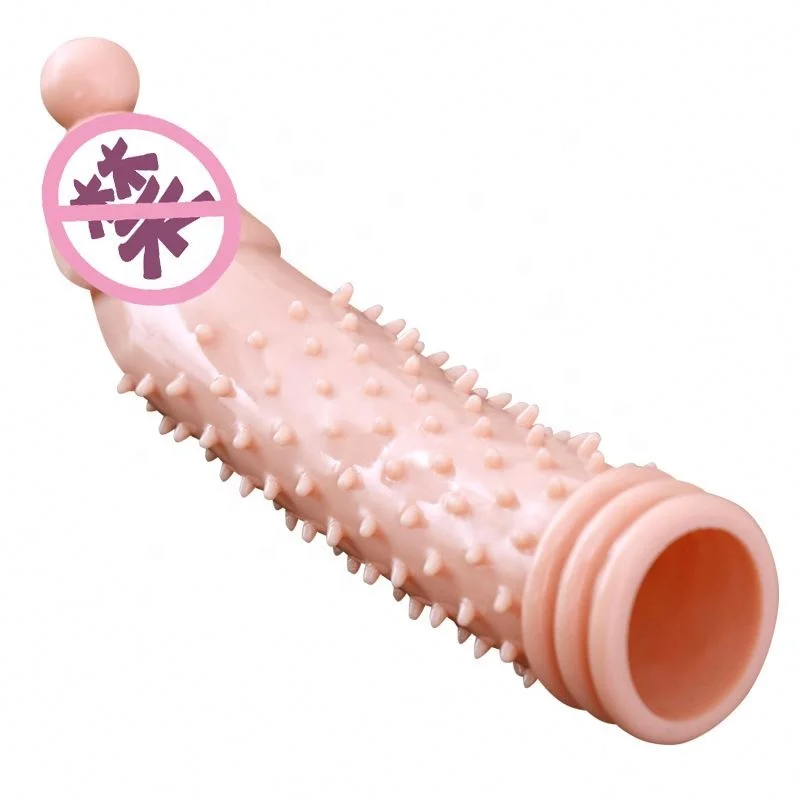 Penis Sleeve Extension Silicone Cock Enlargement Extender Condoms for Men Penis Sleeve