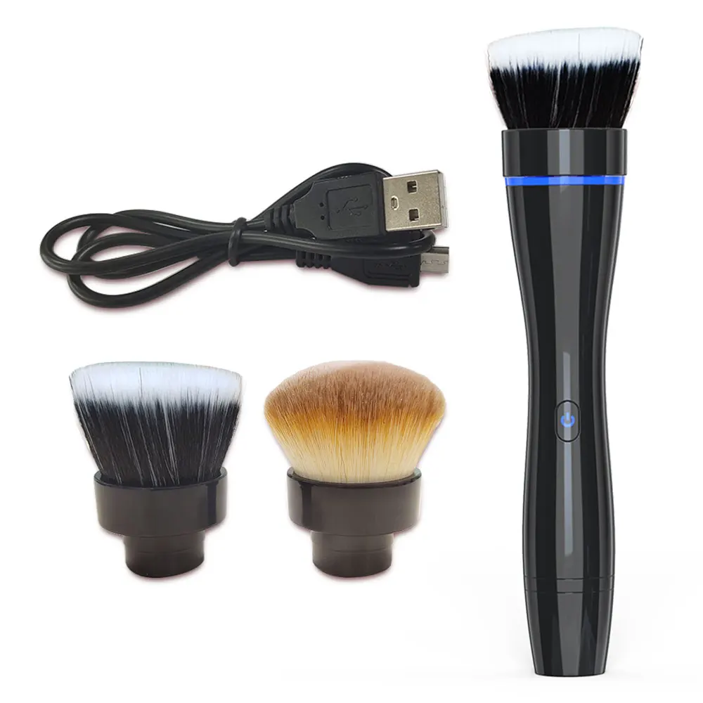 More Naturely Cosmetic Makeup Tools Decorative Makeup Brush 3 IN 1 Electric Custom Makeup Brushes