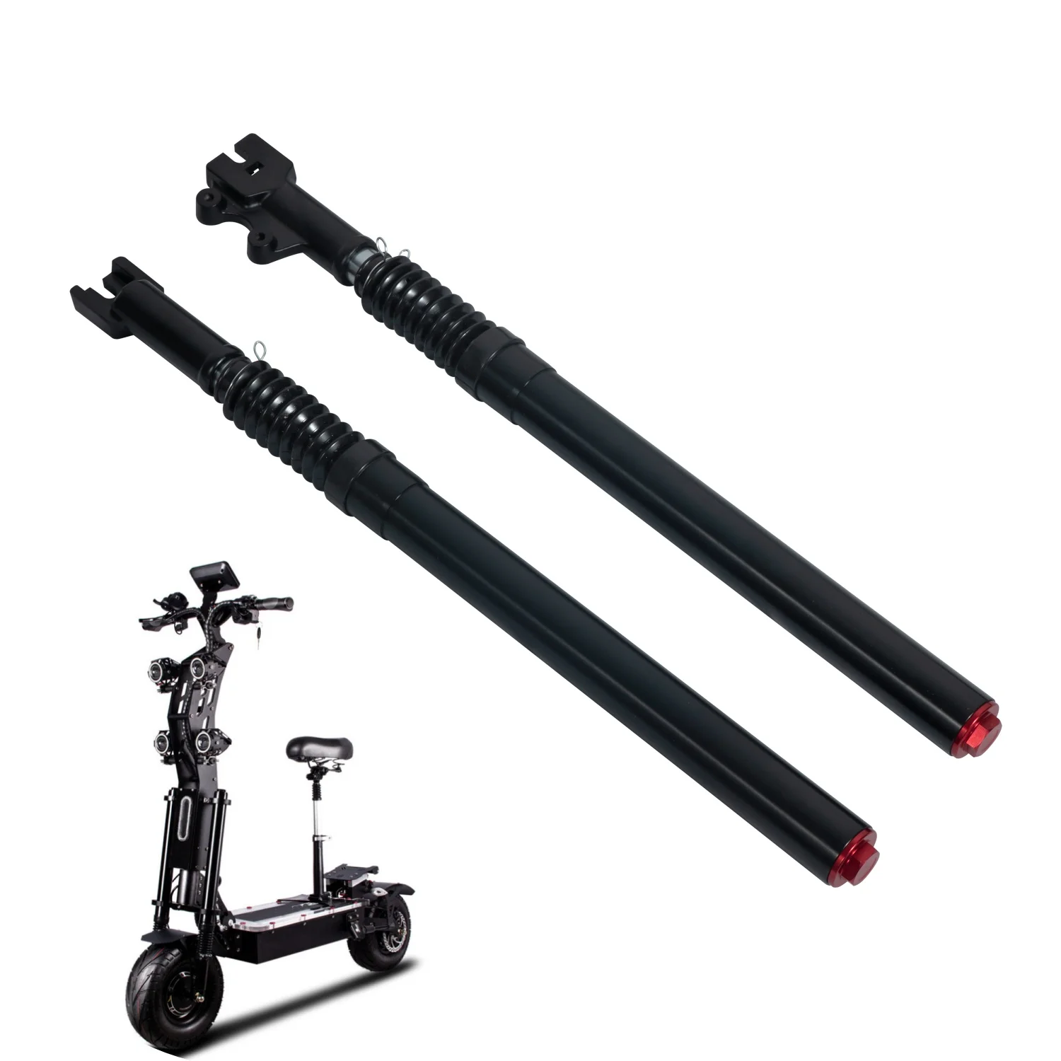 High Quality 630MM Electric Scooter Front Suspension E-Scooter Frame Parts Kit Front Fork Shock Absorber for 13inch/14inch