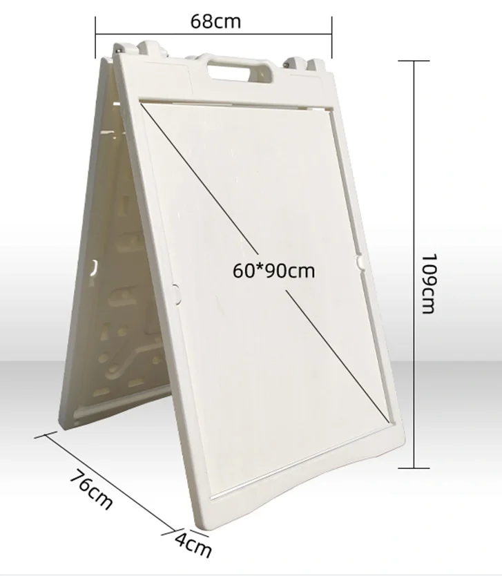 Double-Sided Outdoor/Indoor Poster Board Weatherproof Signs Board Plastic A Frame Sidewalk Signs
