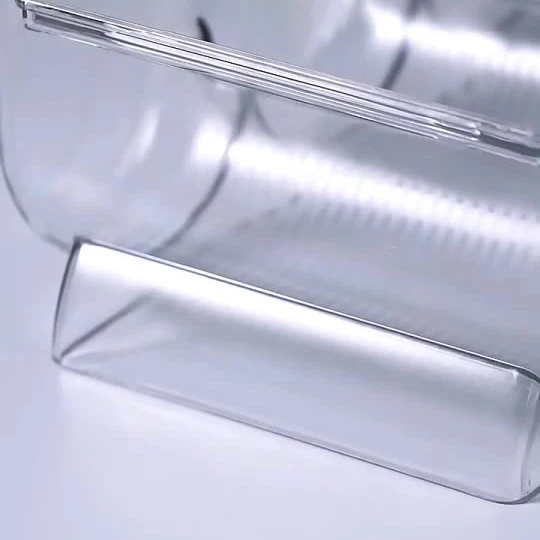 Crystal Clear Acrylic Wine Bottle Holder Display Plastic Wine Bottles Holder Refrigerator Storage Rack