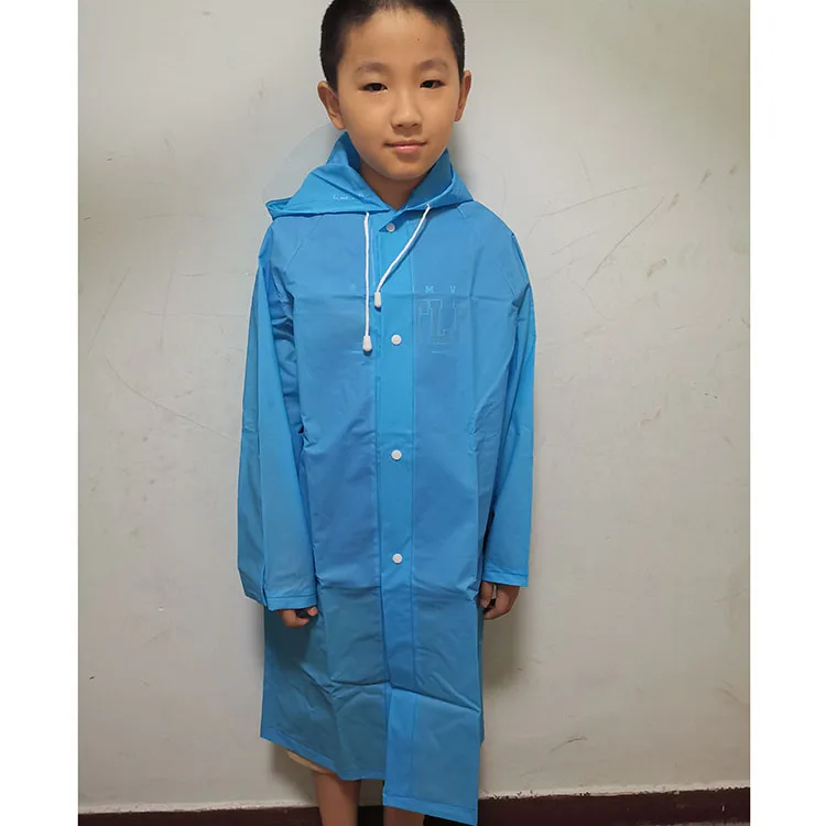 Cute Student Raincoats Waterproof Poncho Rain Cover Hooded Impermeable with School Bag Raincoat for Children