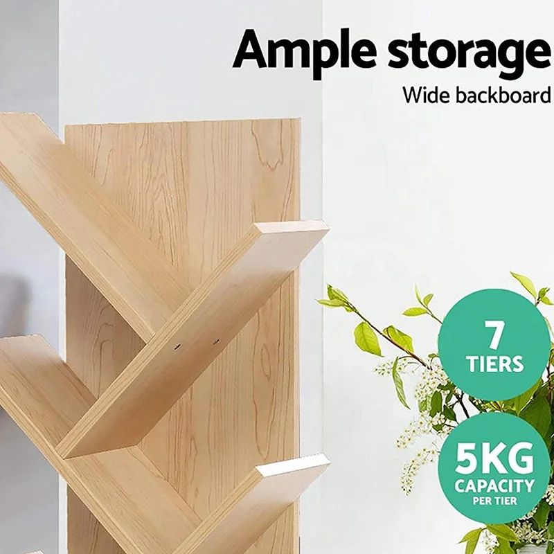 Phoenix Home Odm/Oem Branch Bookcase Modern Tree Shaped Wooden Tree Bookshelf