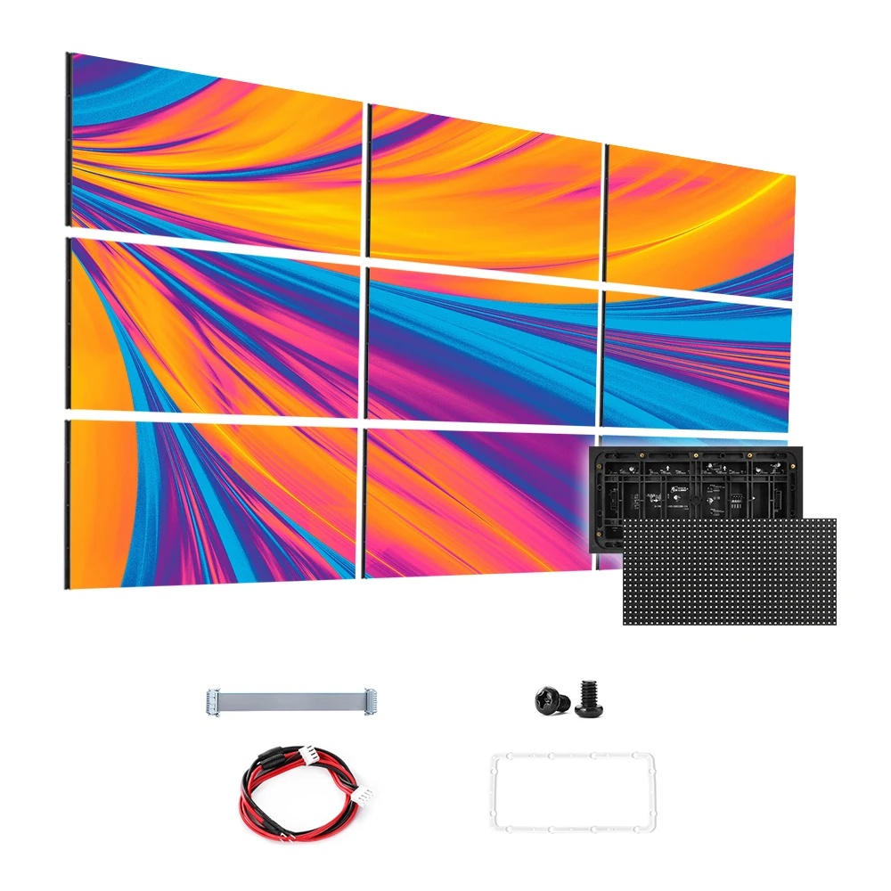CAILIANG High Resolution LED Screen/Display Module 1.86mm Pixel Pitch for Indoor Video & Advertising for Indoor Application