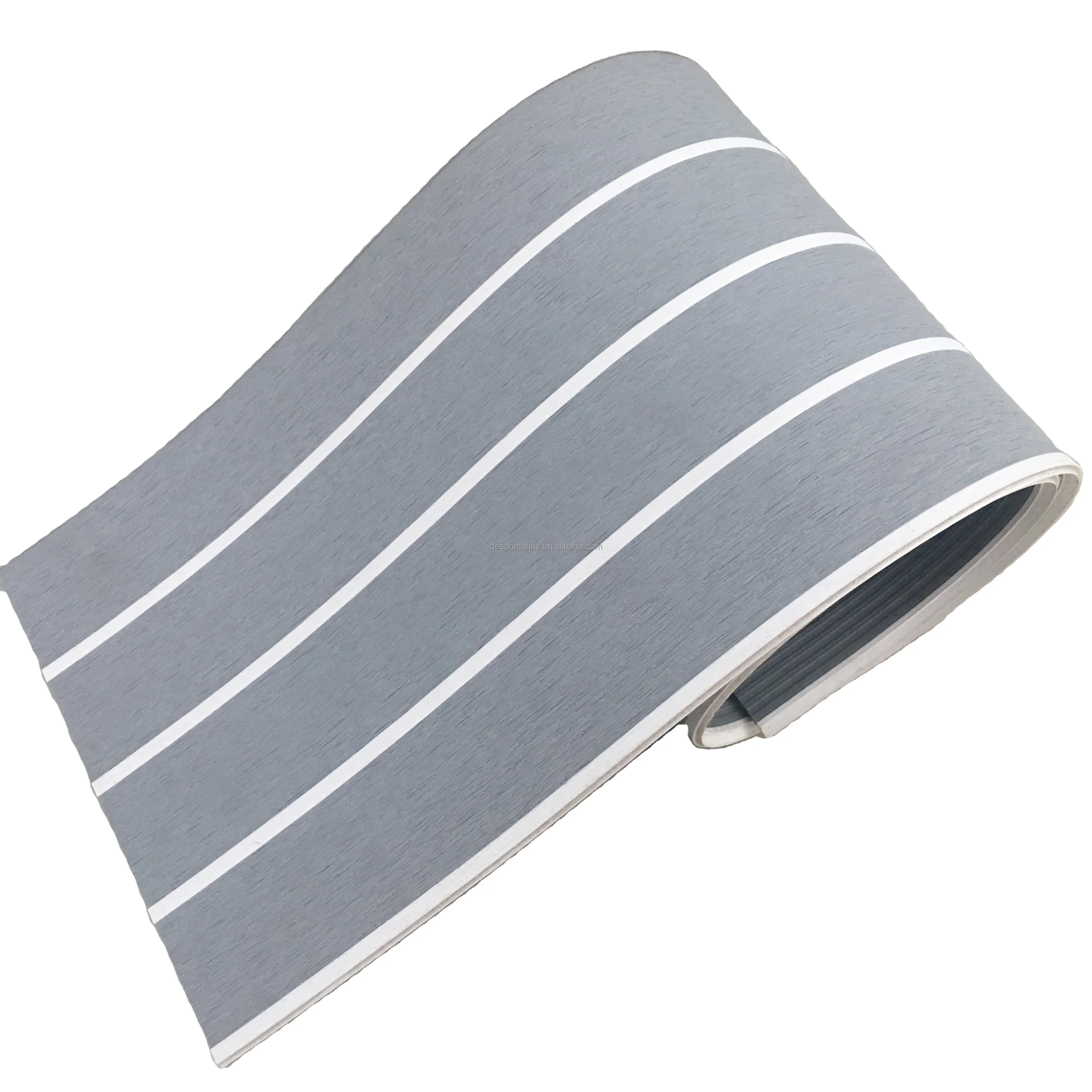 PVC Teak plastic flooring synthetic teak decking used for outdoor boat deck covering