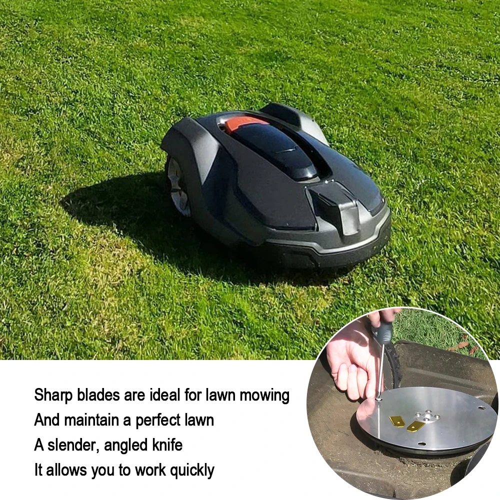 Lawn mower replacement blade 30pcs wholesale robot knife Titanium coating suitable for automotive lawn mowers