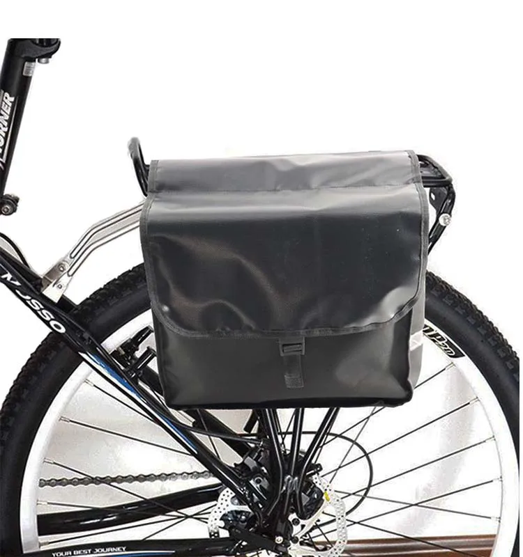 Outdoor  Bike bag Waterproof  bicycle double rear pannier bag  with reflective stripe