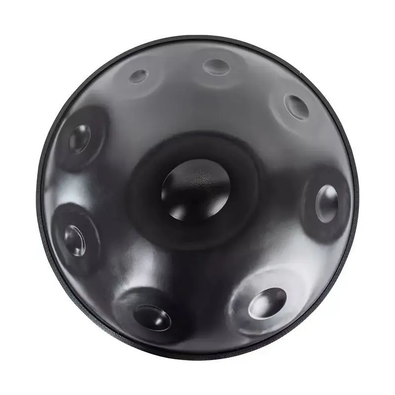 Handpan 9 notes 22inch Diameter 440Hz HANDPAN Stainless Steel Material black Color 9 Note/10 Note D Minor 56cm Diameter Standard