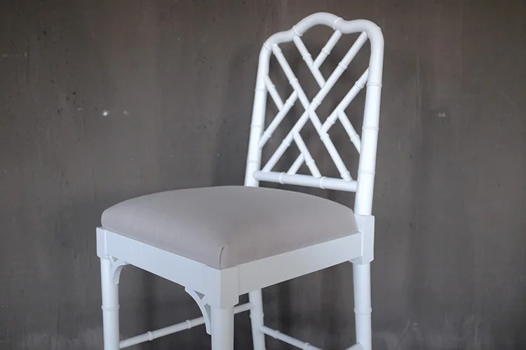 Hampton Style Chippendale Dining Wooden Bamboo barstool Chippendale chair