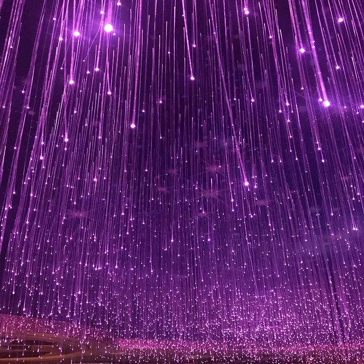 LED color fiber optic light waterproof KTV home theater bedroom restaurant bar ceiling starry sky dynamic decorative light