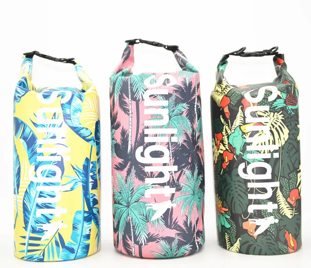 Wholesale Outdoor Ocean Pack 5L 10l 15L 20L Floating Boating, Fishing Swimming 500D PVC Ocean Pack Waterproof Dry Bag