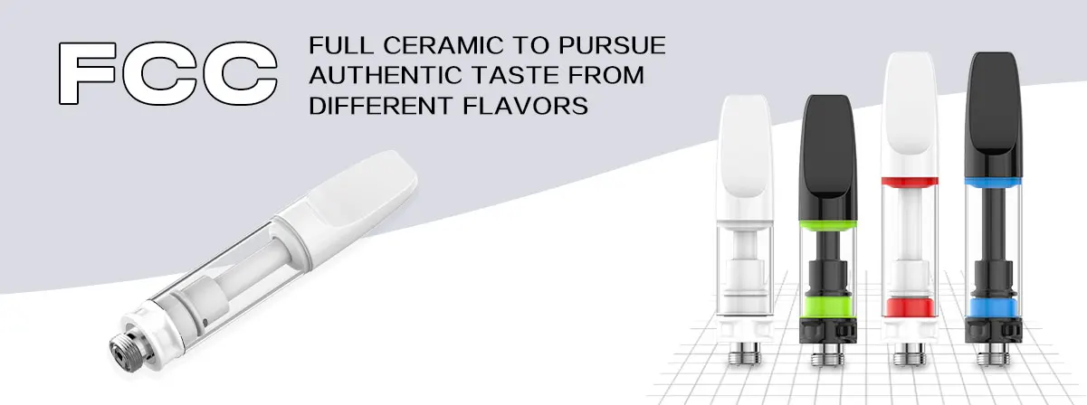 BBTANK FCC Full Ceramic 510 Thread CBD Thick Oil Cartridge 1 ml 0.5 ml Vape Pen Cartridge With Packaging Box