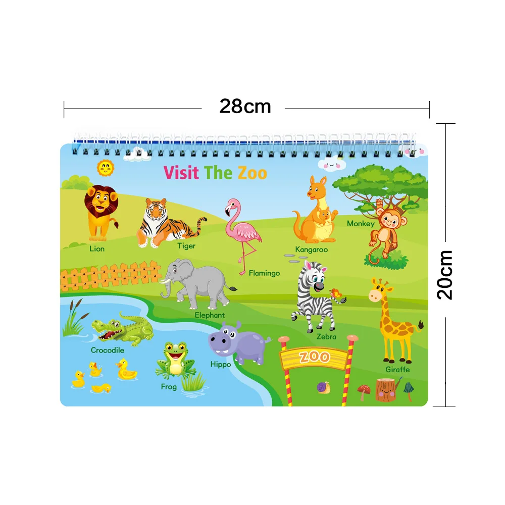 Busy Book for Kids, Montessori Toys for Toddlers Sensory Educational Toys 16 themes Toddler Preschool Activity Binder