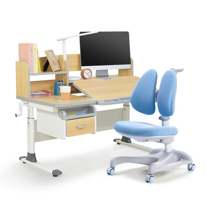 Height adjustable study desk and