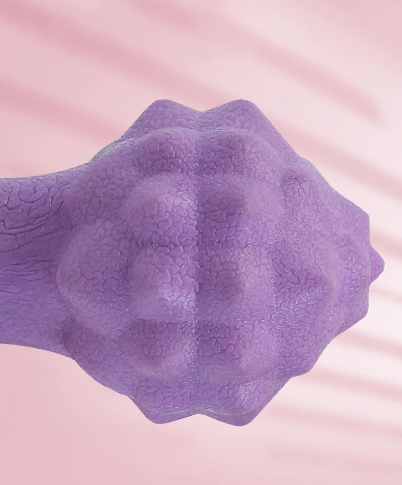 New Design Rubber Soft Diamond Massager Foot Spiky Massage Relieve Pain Rubber Peanut Massage Ball for Foot