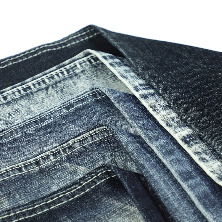 2306 Supplier Colorful Stretch Denim Fabric Rolls Stretch Soft Textile Black Fabric Roll Jean