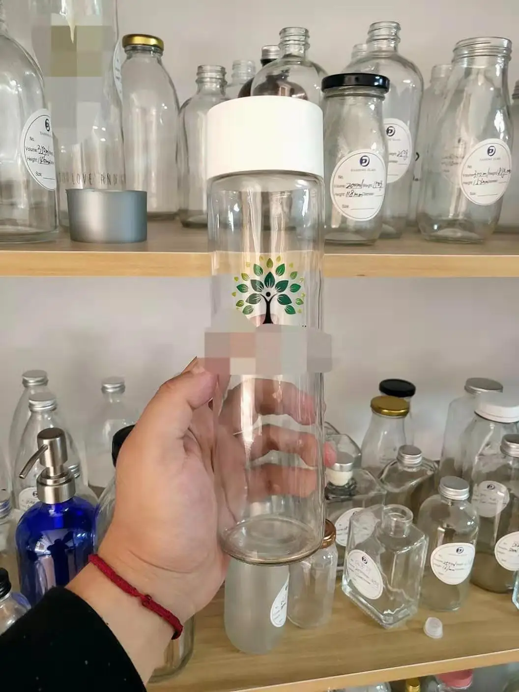 customized voss water bottle voss glass bottle voss juice bottle botellas de vidrio para el agua