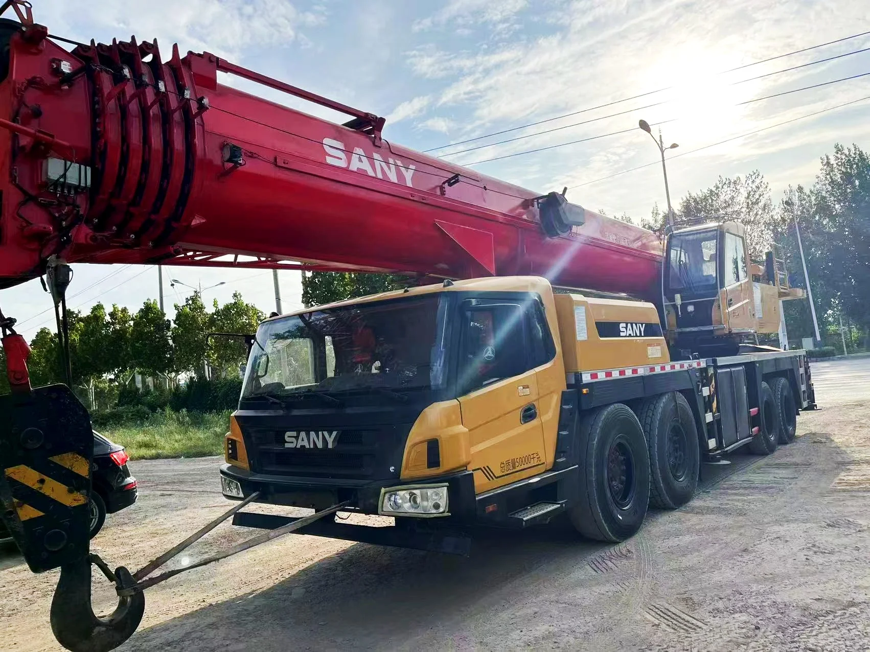 Сверхмощный 80-тонный гидравлический автокран мобильный кран 75 тонн Sany