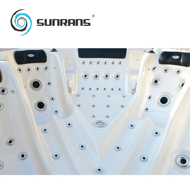 Sunrans оптовая продажа супер роскошный бассейн для бассейна с 5 насосами 12 человек фитнес-отдых