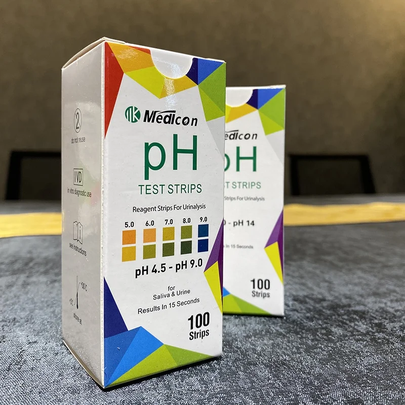 Urinalysis reagent Strips urine pH test strips 4.5-9.0  test your body pH Saliva &Urine