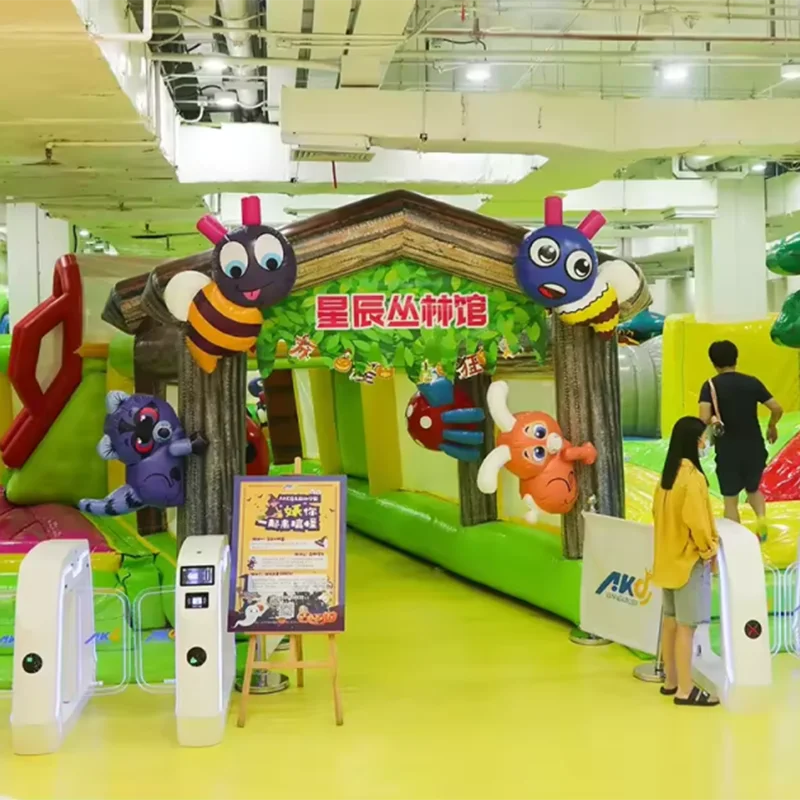 Y&G rental amusement park inflatable attraction indoor jumping playground Amusement Park Party large inflatable adventure park