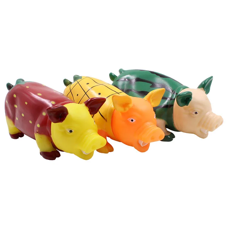 Pet chew toy squeak non-toxic environmental friendly rubber material grinding teeth cleaning cat and dog toys