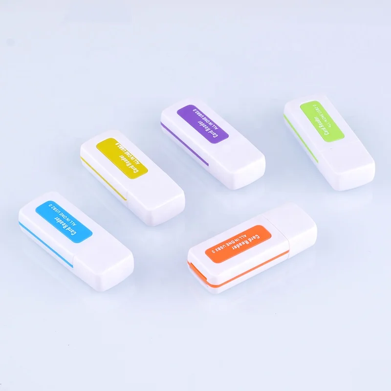 Портативная цветная карта памяти USB 2 0 с высокой скоростью Trans Flash-USB адаптер для флеш-накопителя 4 все 1