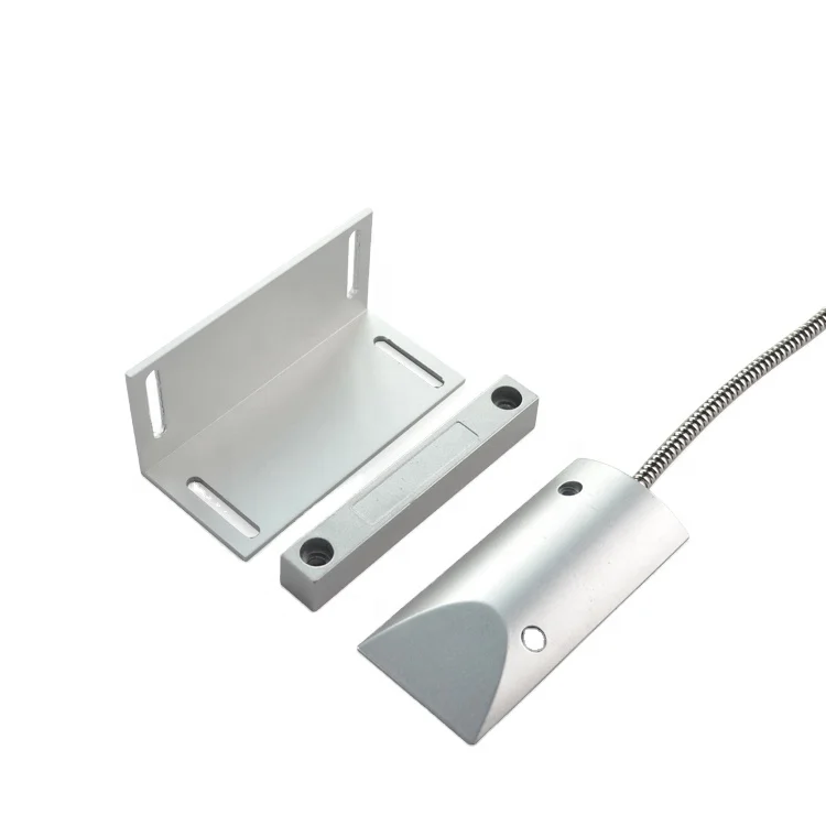 Normally Open DC12V/24V Magnetic Contact Reed Switch Sensor With Bracket For Rolling Shutter Door Alarm