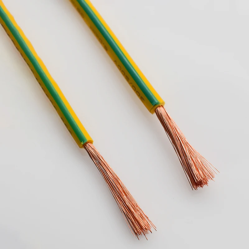 
Yellow green earth ground wire two-color RV 0.5 0.75 1.0 1.5 2.5 4 6 square gauge ground wire electrostatic cable wire 