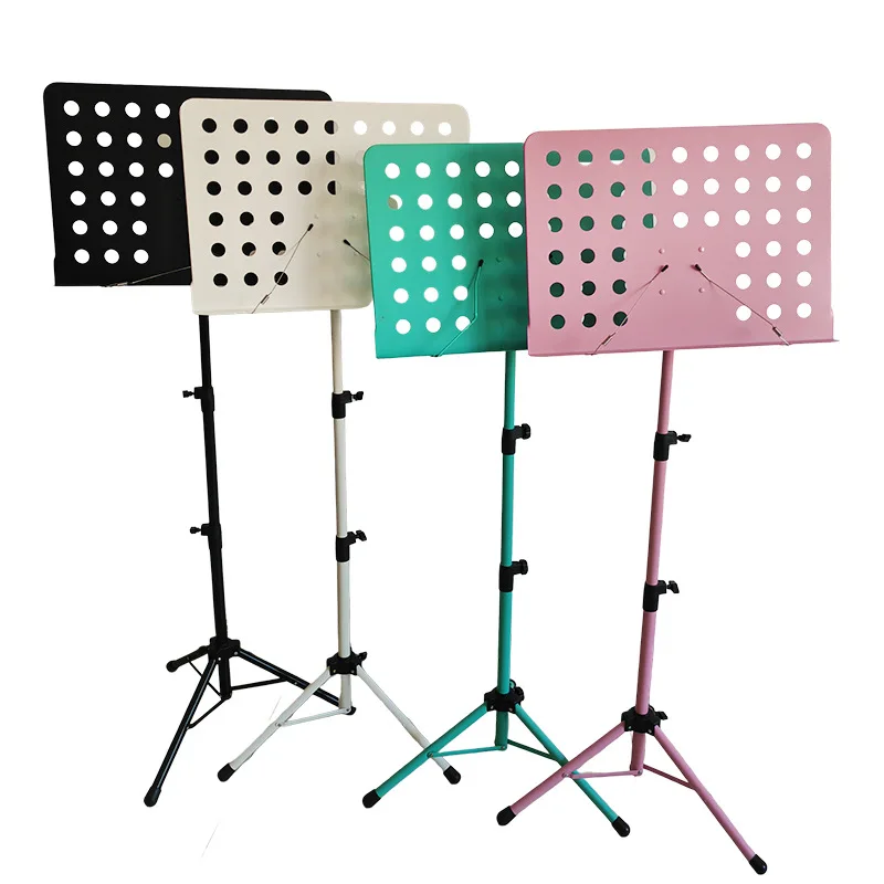 Portable Elevated Sheet Music Stand Rehearsal Studio Guitar Violin Sheet Music Stand Telescopic Folding Storage