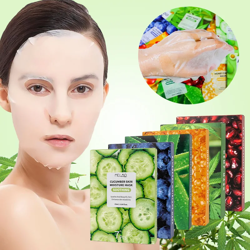 Skin Care Cucumber Avocado Fruit Blanchir Whitening Hydrating Hydratant Pour La Peau Masque Facial Mask