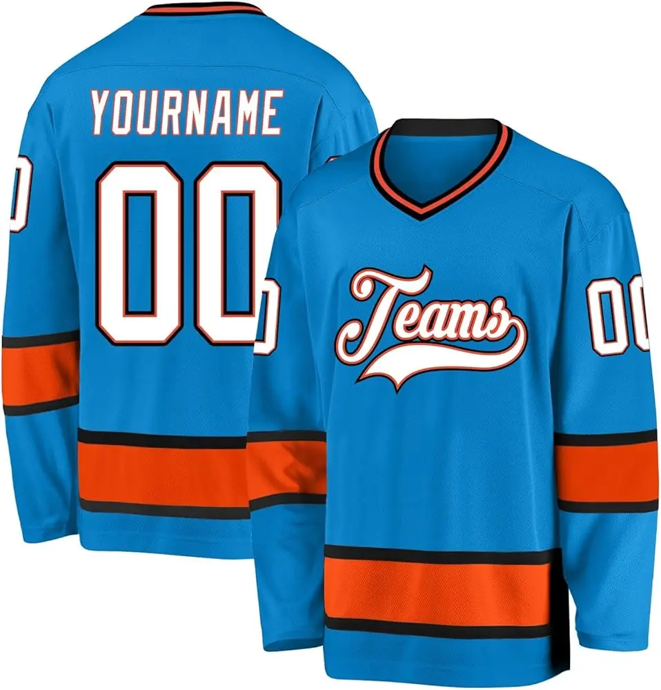 2024 ealer stitched ice  hockey jersey uniform sets men ice hockey jerseys custom design