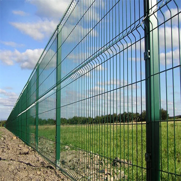 High quality pvc coated 3D curved welded wire mesh fence 3d welded galvanized fence panel