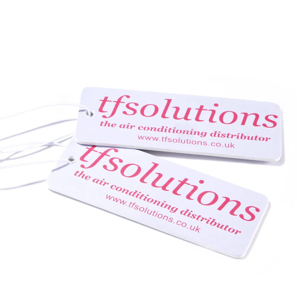 Custom logo car smell scent air fragrance colorful sublimation hanging paper car vent air freshener wholesale