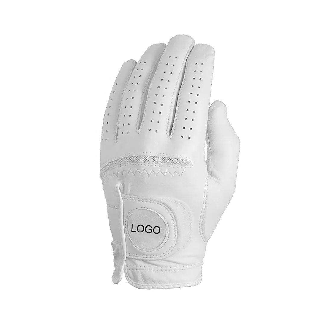 
Excellent super soft well-breathable cabretta/sheep skin golf gloves for professional golfers 