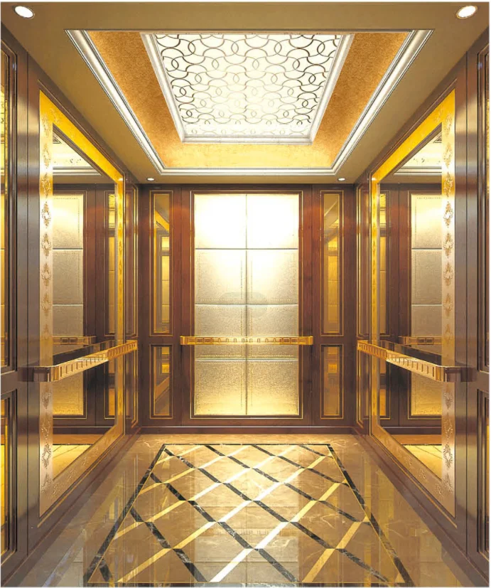 luxury decoration cabin office Customized differentiated passenger elevator for 6 person