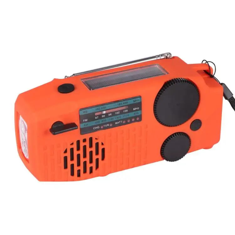 Multifunctional Solar Radio AM FM Crank Flashlight Portable Power Bank