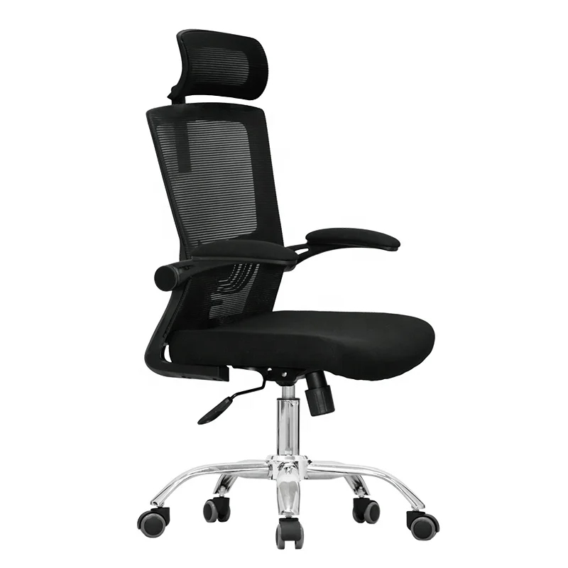 Cheap price ergonomic single level locked office staff recliner computer chair swivel