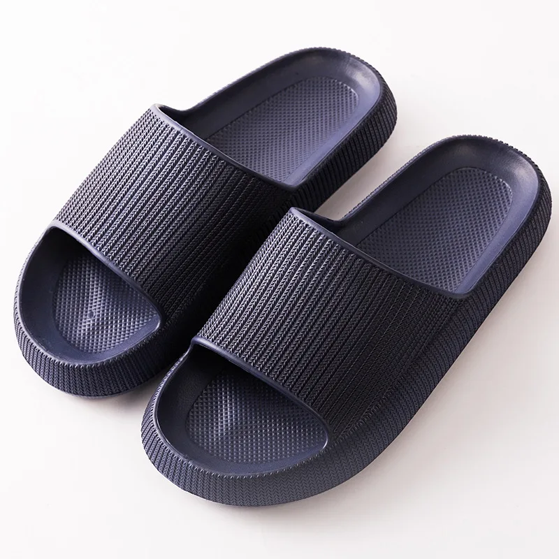 Couple Non-Slip Silent Indoor Soft Slippers Thick-Soled Slippers Eva Summer Home Bathroom Household Men Slides