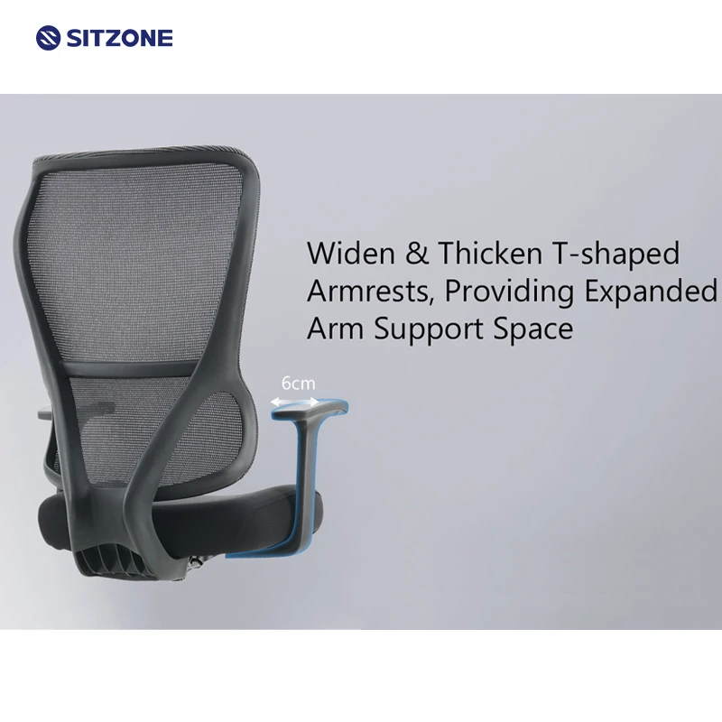 Sitzone High Back Modern Ergonomic Mesh Office Design Furniture Silla De Oficina Escritorio Swivel Office Executive Work Chair