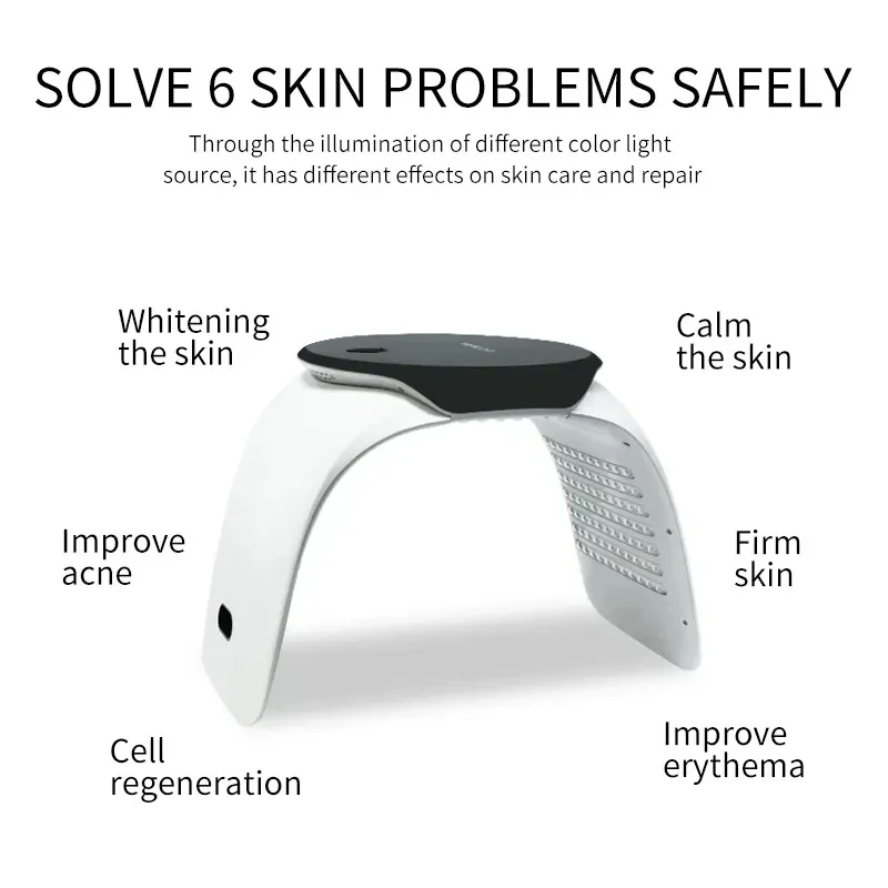 Newest Spa Use 7 Color Changing Rejuvenation Spray Spectrometers Facial Care Wrinkle Remover PDT Light Facial Skin Care