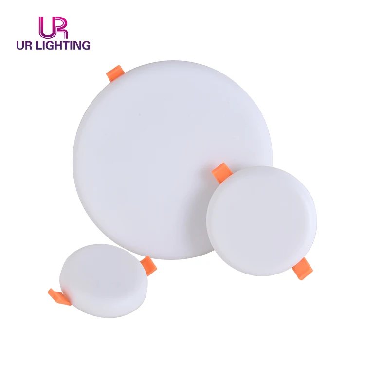 New Design Indoor Recessed Home Aluminum Plastic Round 8w 18w 24w 36w Frameless Ceiling Led Panel Light