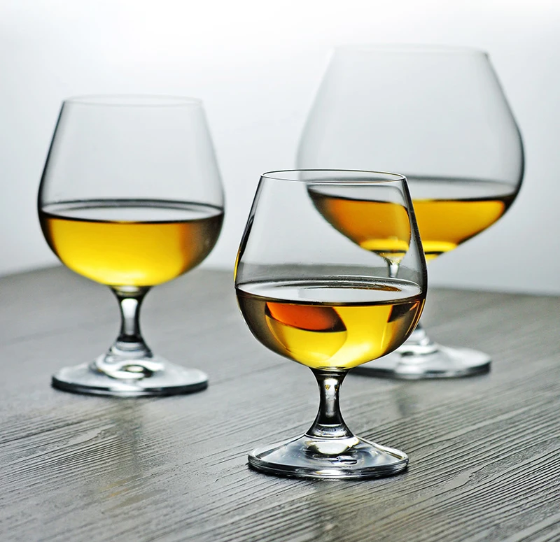 Hot Sale 250ml 360ml 650ml Crystal Wine Glasses Brandy Glass Cognac Whiskey Wine Cup Short Stem Snifter for Wedding