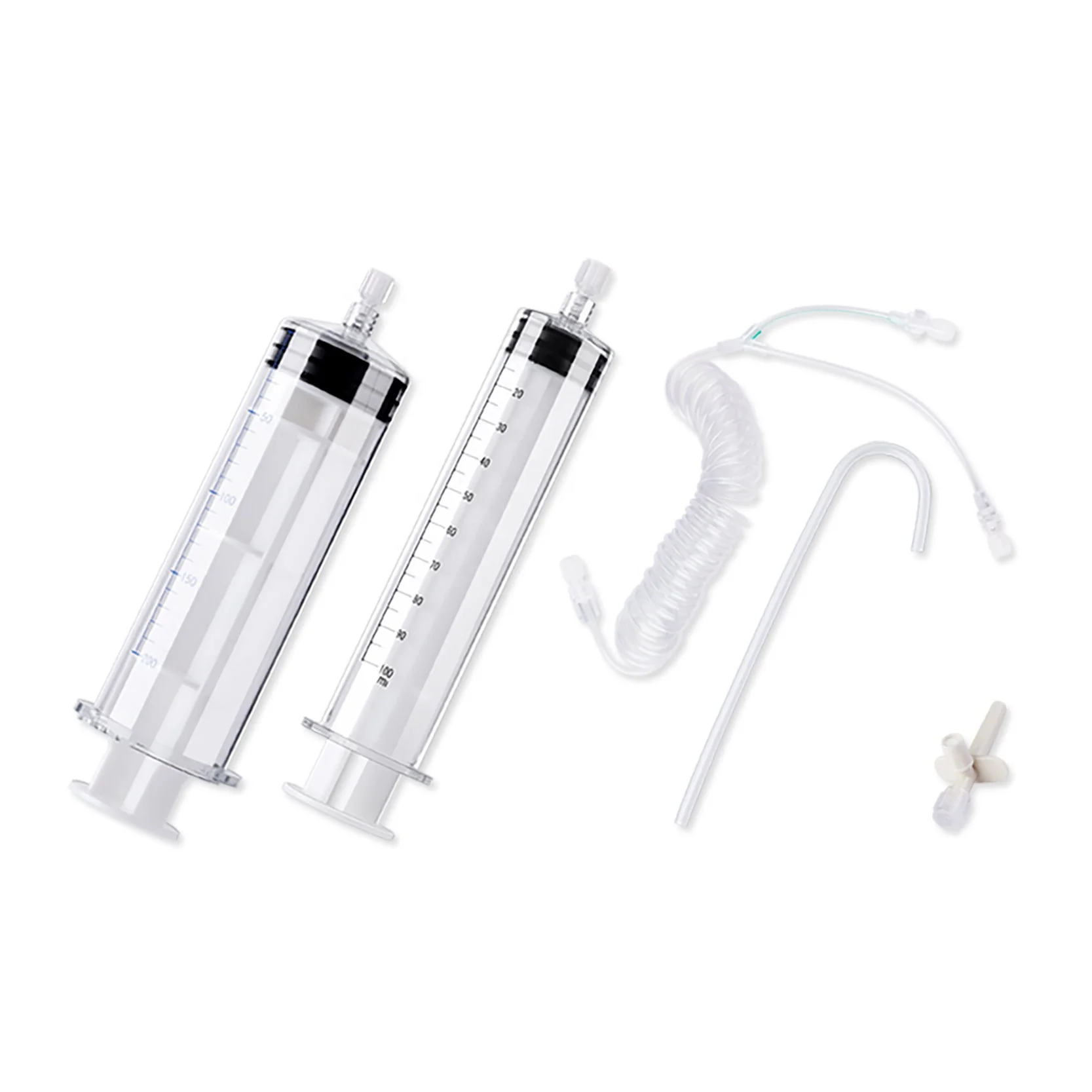 Medical Equipments Supplies Disposable Dual Shot Plastic Syringe Kits for Nemoto Dual Shot CT