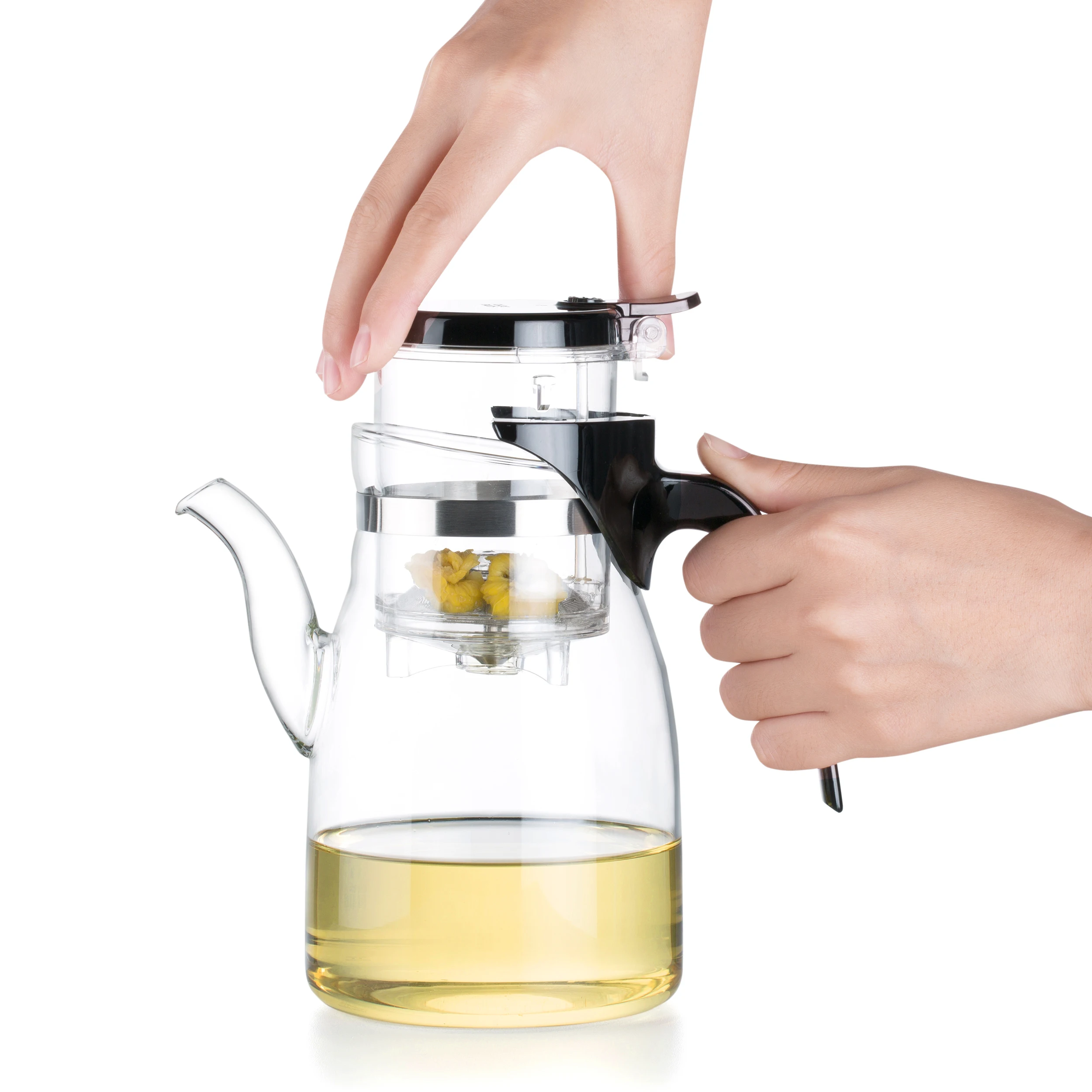 SAMADOYO 900ML High-end Borosilicate Glass Teapot with infuser