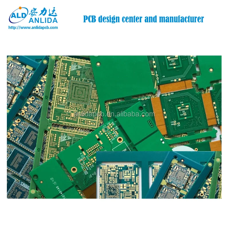 10 слоев 0 1 мм лазерное сверление HDI FPC твердо-Гибкий pcb програмная