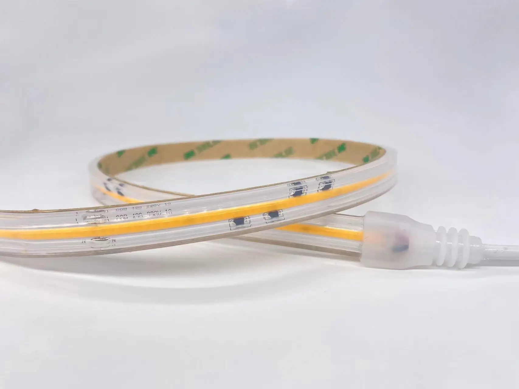 AC 110V 220V COB LED Strip High Bright Flexible FOB Light Bar Ribbon Warm Cool White IP67 Waterproof LED Tape