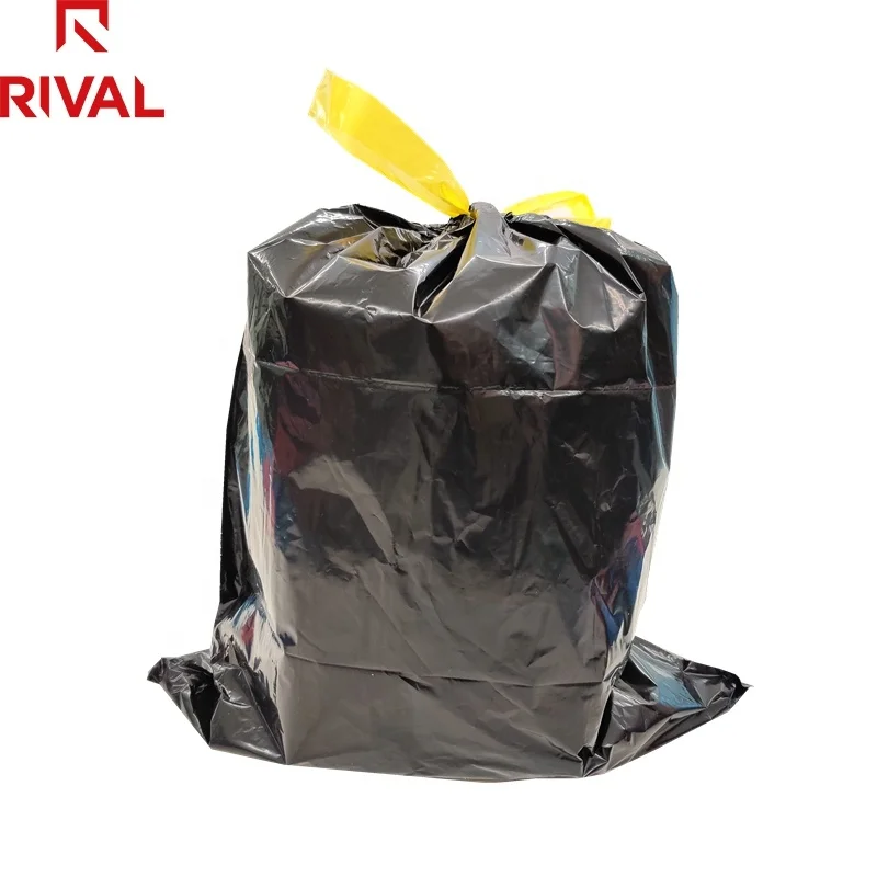 Custom Design Large Heavy Duty Strong Scented 13 Gallon Drawstring Garbage Can Liners Refuse trash bags rolls