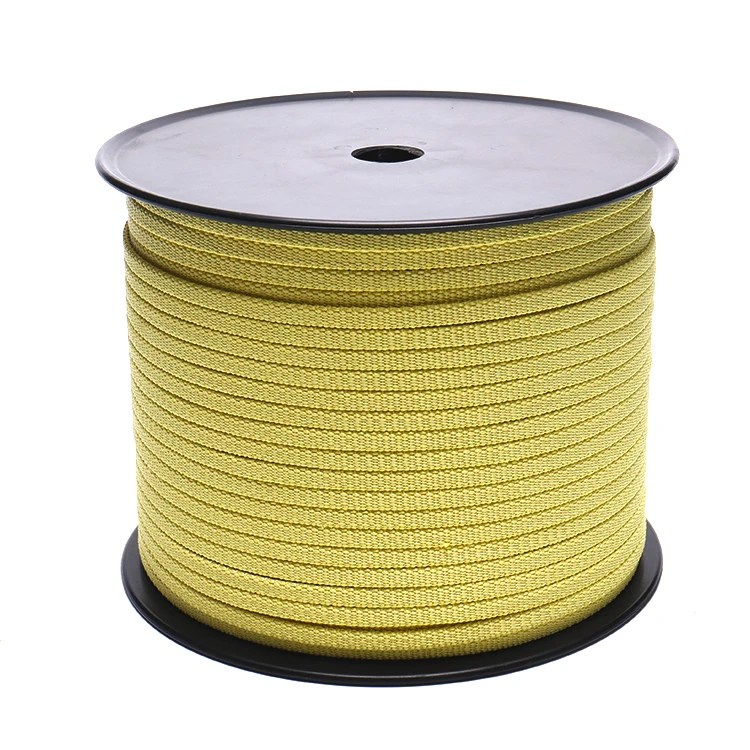 factory price abrasion resistant aramid  rope 5.5*5.5mm